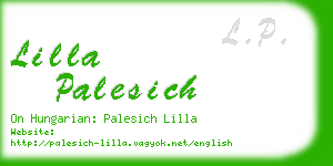 lilla palesich business card